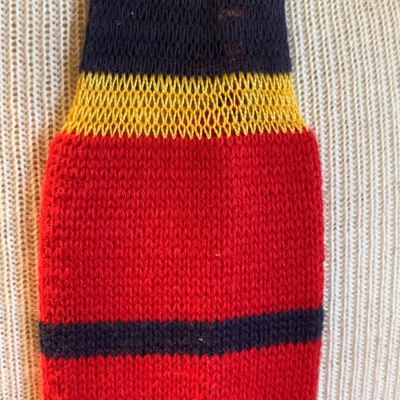 PREPPY ACADEMIC COLLEGIATE STRIPED COTTON KNIT NECKTIE, - Picture 4 of 10